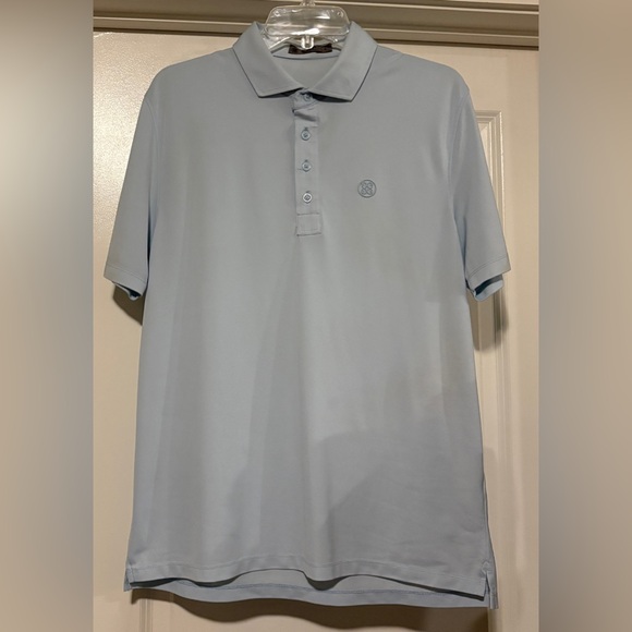 G/FORE | Shirts | Gfore Mens Light Blue Rib Gusset Tech Pique Polo Size ...